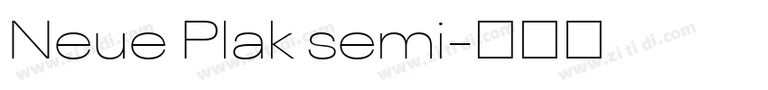 Neue Plak semi字体转换